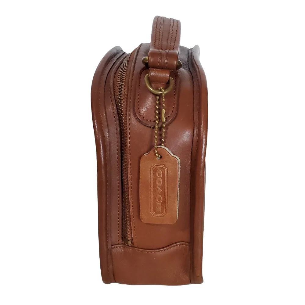 Vintage coach G6C-9991 leather lunch bag shoulder bag handbag brown - Picture 4 of 16